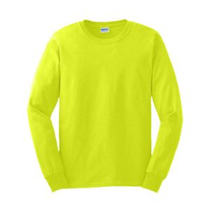Gildan GN186 - Ultra Cotton Adult Long Sleeve T-Shirt Fluo Yellow