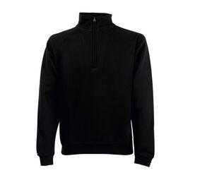 Fruit of the Loom SC276 - Zip Neck Sweat (62-032-0) Black