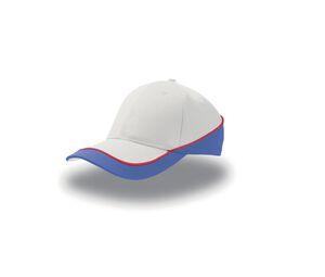 Atlantis AT088 - Contrasting 6-panel cap White/ Royal