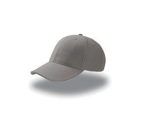 Atlantis AT094 - 6-panel cap with sandwich visor Light Grey / White