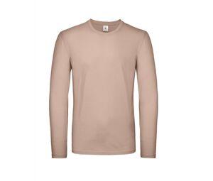 B&C BC05T - Long-sleeved men's t-shirt Millenial Pink