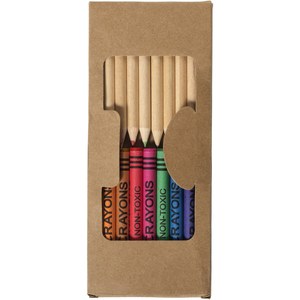 PF Concept 106788 - Lucky 19-piece coloured pencil and crayon set Natural
