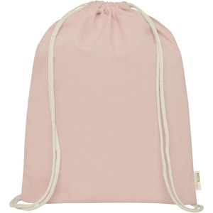 PF Concept 120490 - Orissa 100 g/m² GOTS organic cotton drawstring bag 5L Pale blush pink