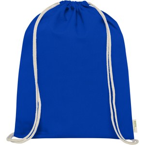 PF Concept 120490 - Orissa 100 g/m² GOTS organic cotton drawstring bag 5L Royal Blue