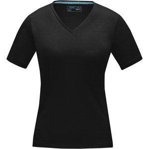 Elevate NXT 38017 - Kawartha short sleeve women's GOTS organic V-neck t-shirt Solid Black