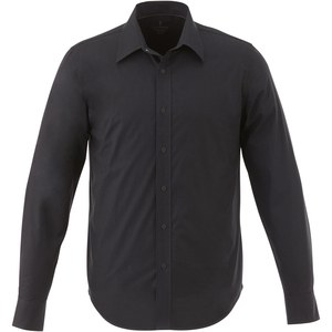 Elevate Life 38168 - Hamell long sleeve men's shirt Solid Black