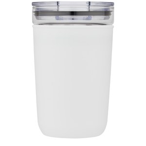 PF Concept 100675 - Bello 420 ml glass tumbler with recycled plastic outer wall White