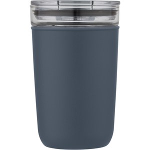 PF Concept 100675 - Bello 420 ml glass tumbler with recycled plastic outer wall Ice Blue