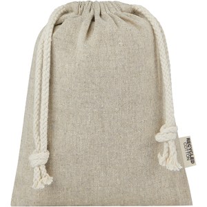 PF Concept 120670 - Pheebs 150 g/m² GRS recycled cotton gift bag small 0.5L Heather Natural