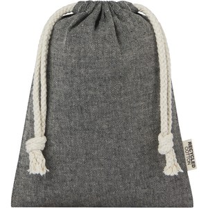 PF Concept 120670 - Pheebs 150 g/m² GRS recycled cotton gift bag small 0.5L Heather Black