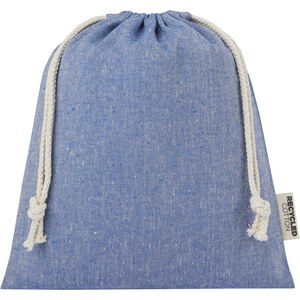 PF Concept 120671 - Pheebs 150 g/m² GRS recycled cotton gift bag medium 1.5L Heather Blue