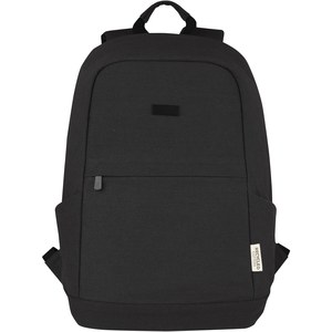 PF Concept 120677 - Joey 15.6" GRS recycled canvas anti-theft laptop backpack 18L Solid Black