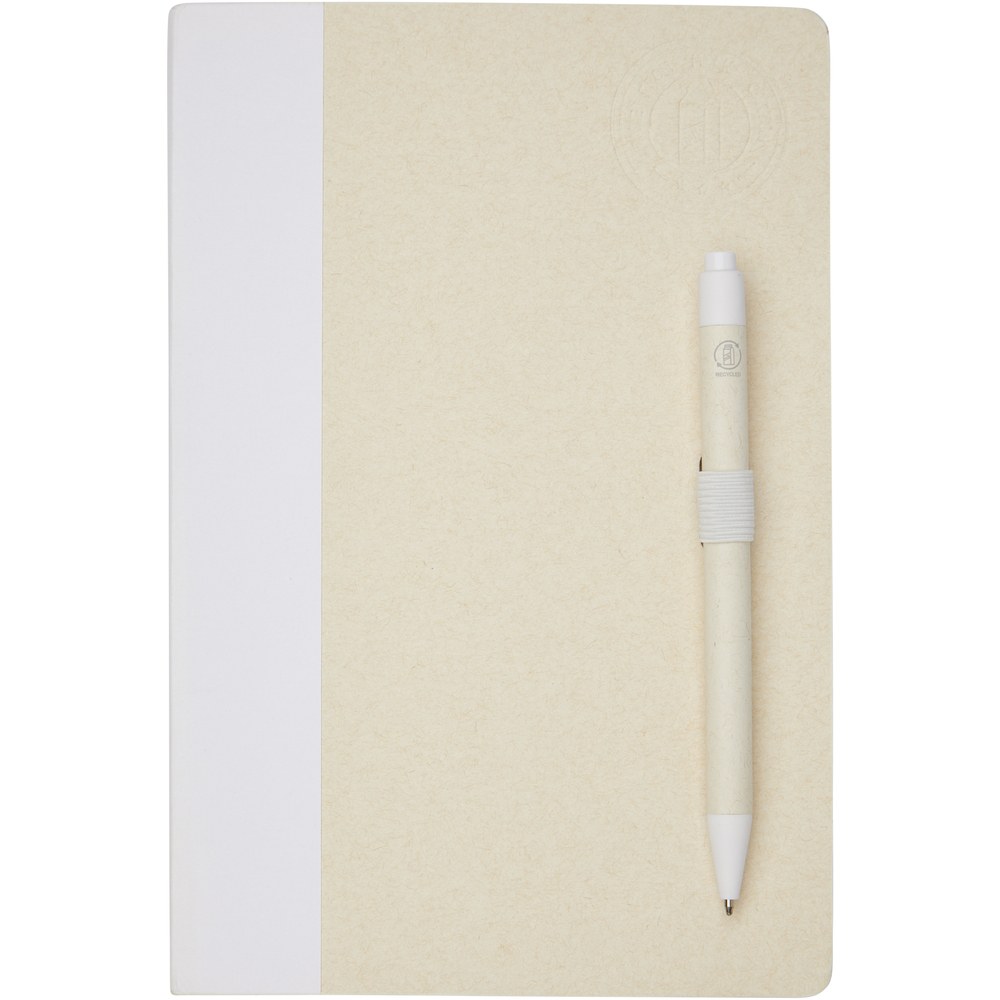 PF Concept 107811 - Dairy Dream A5 size reference recycled milk cartons notebook and ballpoint pen set
