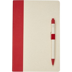 PF Concept 107811 - Dairy Dream A5 size reference recycled milk cartons notebook and ballpoint pen set Red