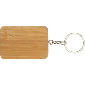 PF Concept 124329 - Reel 6-in-1 retractable bamboo key ring charging cable