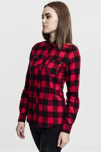 Urban Classics TB1280 - Ladies Turnup Checked Flanell Shirt