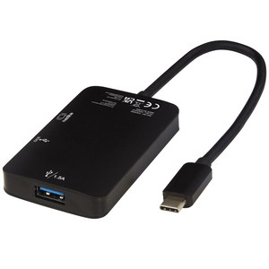 Tekiō® 124230 - ADAPT aluminum Type-C  multimedia adapter (USB-A/Type-C/HDMI)